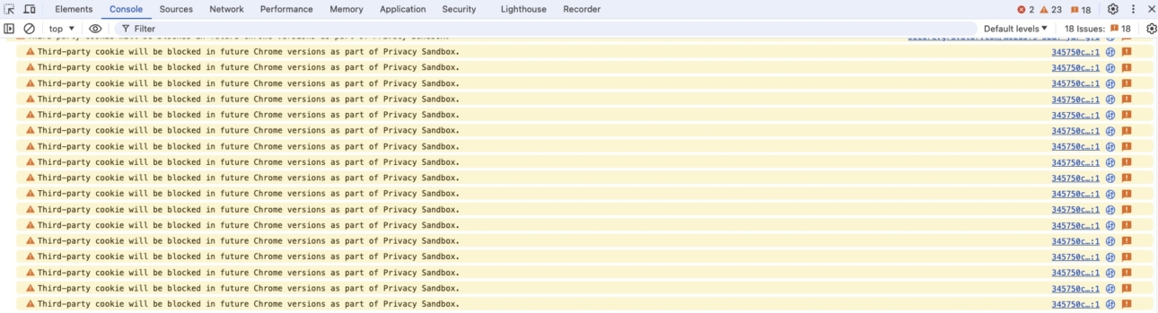 Third party cookie will be blocked in future Chrome versions as part of Privacy Sandbox Third-party cookie will be blocked in future Chrome versions as part of Privacy Sandbox